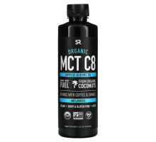 Sports Research, Organic MCT C8 Oil, Unflavored, 16 fl oz (473 ml)