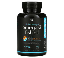 Sports Research, Omega-3 Fish Oil, Triple Stength, 1250 mg, 90 Softgels