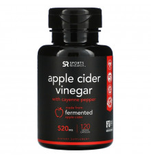 Sports Research, Apple Cider Vinegar with Cayenne Pepper, 520 mg, 120 Veggie Capsules