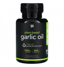 Sports Research, Plant Based, Garlic Oil with Parsley & Chlorophyll, 150 Veggie Softgels