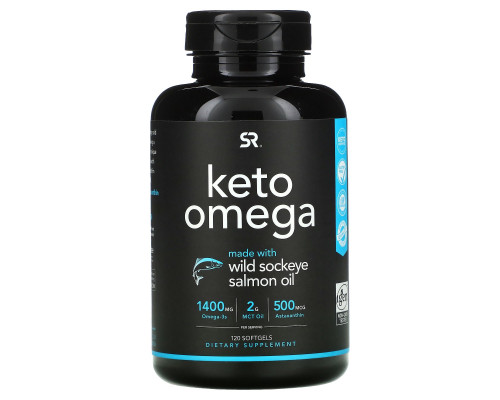 Sports Research, Keto Omega with Sockeye Salmon Oil, 120 Softgels Sports Research, Keto Omega with Sockeye Salmon Oil, 120 Softgels