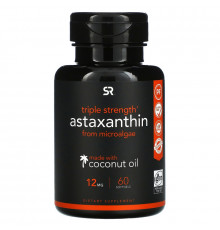 Sports Research, Astaxanthin Made With Coconut Oil, Triple Strength, 12 mg, 60 Softgels
