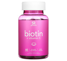 Sports Research, Biotin + Vitamin C, Natural Berry,  60 Gummies