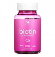 Sports Research, Biotin + Vitamin C, Natural Berry,  60 Gummies