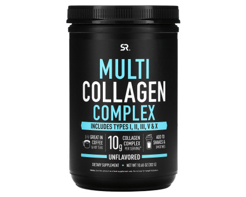 Sports Research, Multi Collagen Complex, Unflavored, 10.65 oz (302 g) Sports Research, Multi Collagen Complex, Unflavored, 10.65 oz (302 g)
