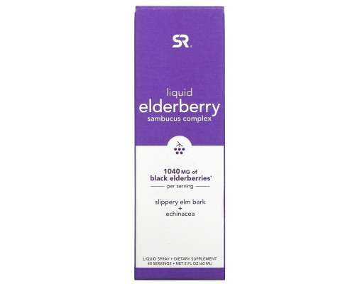 Sports Research, Liquid Elderberry Sambucus Complex Spray, 1,040 mg, 2 fl oz (60 ml) Sports Research, Liquid Elderberry Sambucus Complex Spray, 1,040 mg, 2 fl oz (60 ml)