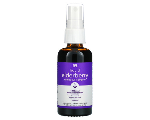 Sports Research, Liquid Elderberry Sambucus Complex Spray, 1,040 mg, 2 fl oz (60 ml) Sports Research, Liquid Elderberry Sambucus Complex Spray, 1,040 mg, 2 fl oz (60 ml)