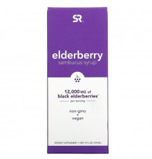 Sports Research, Elderberry Sambucus Syrup, 12,000 mg, 4 fl oz (120 ml)