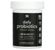 Sports Research, Daily Probiotics Delayed Release, 60 Billion CFU, 30 Veggie Capsules