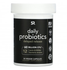 Sports Research, Daily Probiotics Delayed Release, 60 Billion CFU, 30 Veggie Capsules