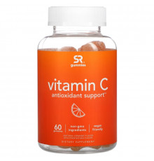 Sports Research, Vitamin C, Antioxidant Support, Natural Orange , 60 Gummies