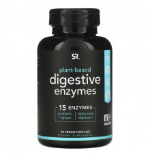 Sports Research, Digestive Enzymes, Plant-Based, 90 Veggie Capsules