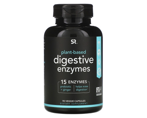 Sports Research, Digestive Enzymes, Plant-Based, 90 Veggie Capsules Sports Research, Digestive Enzymes, Plant-Based, 90 Veggie Capsules