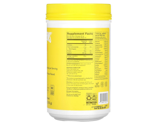 Vital Proteins, Collagen Peptides, Lemon, 11 oz (313 g) Vital Proteins, Collagen Peptides, Lemon, 11 oz (313 g)