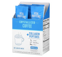 Vital Proteins, Crystallized Coffee + Collagen Peptides, Unflavored, 7 Packets, 0.32 oz (9 g) Each
