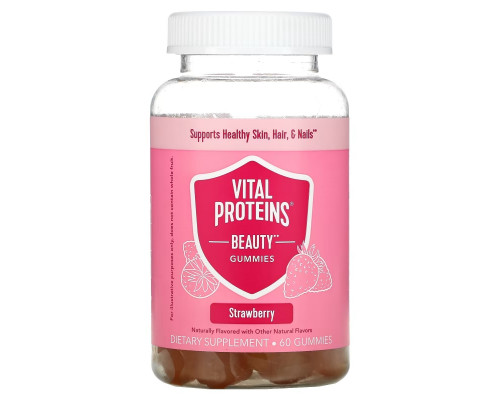 Vital Proteins, Beauty Gummies, Strawberry, 60 Gummies Vital Proteins, Beauty Gummies, Strawberry, 60 Gummies