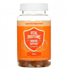 Vital Proteins, Жевательные таблетки для поддержки иммунитета, цитрусовые, 60 жевательных таблеток
