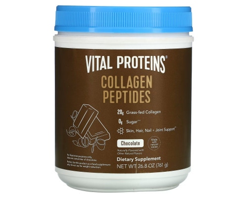 Vital Proteins, Collagen Peptides, Chocolate, 26.8 oz (761 g) Vital Proteins, Collagen Peptides, Chocolate, 26.8 oz (761 g)