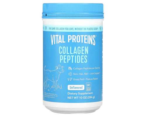 Vital Proteins, Collagen Peptides, Unflavored, 10 oz (284 g) Vital Proteins, Collagen Peptides, Unflavored, 10 oz (284 g)