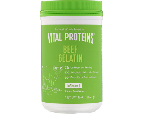 Vital Proteins, Beef Gelatin, Unflavored, 16 oz (454 g) Vital Proteins, Beef Gelatin, Unflavored, 16 oz (454 g)