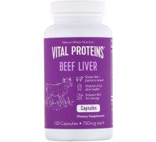 Vital Proteins, Beef Liver, 750 mg, 120 Capsules