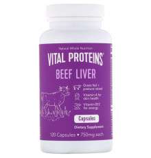 Vital Proteins, Beef Liver, 750 mg, 120 Capsules