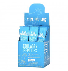 Vital Proteins, Grass Fed Pausture Raised, Collagen Peptides, Unflavored, 20 Individual Packets (10 g)