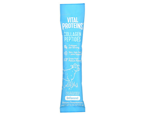 Vital Proteins, Grass Fed Pausture Raised, Collagen Peptides, Unflavored, 20 Individual Packets (10 g) Vital Proteins, Grass Fed Pausture Raised, Collagen Peptides, Unflavored, 20 Individual Packets (10 g)