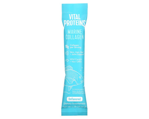 Vital Proteins, Wild Caught, Marine Collagen, Unflavored, 20 Individual Packets (10 g) Vital Proteins, Wild Caught, Marine Collagen, Unflavored, 20 Individual Packets (10 g)