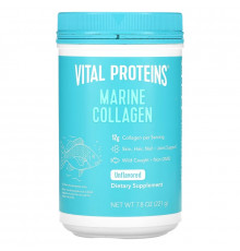 Vital Proteins, Морской коллаген, Выловлено в диких условиях, Без ароматизаторов, 7,8 унц. (221 г)