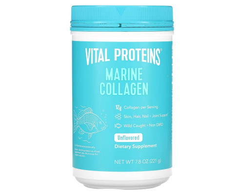 Vital Proteins, Морской коллаген, Выловлено в диких условиях, Без ароматизаторов, 7,8 унц. (221 г) Vital Proteins, Морской коллаген, Выловлено в диких условиях, Без ароматизаторов, 7,8 унц. (221 г)