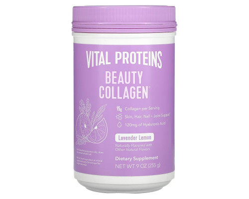 Vital Proteins, Косметический коллаген, лаванда и лимон, 305 г Vital Proteins, Косметический коллаген, лаванда и лимон, 305 г