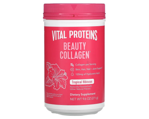 Vital Proteins, Beauty Collagen, Tropical Hibiscus, 11.5 oz (325 g) Vital Proteins, Beauty Collagen, Tropical Hibiscus, 11.5 oz (325 g)