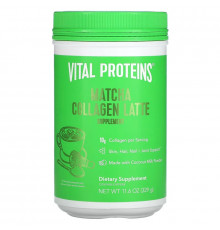 Vital Proteins, Матча латте с коллагеном, без вкусовых добавок, 329 г (11,6 унции)