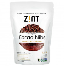 Zint, Raw Organic Cacao Nibs, 8 oz (227 g)
