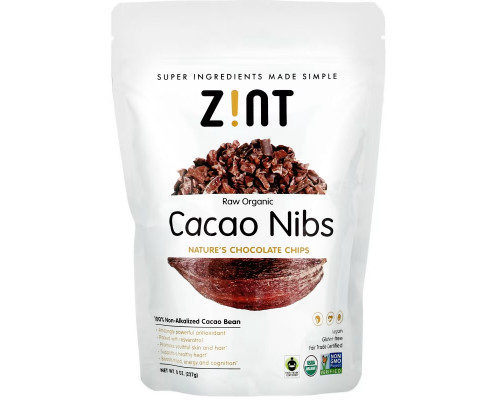 Zint, Raw Organic Cacao Nibs, 8 oz (227 g) Zint, Raw Organic Cacao Nibs, 8 oz (227 g)