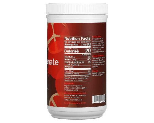 Zint, Organic Pomegranate Juice Powder, 12 oz (340 g) Zint, Organic Pomegranate Juice Powder, 12 oz (340 g)