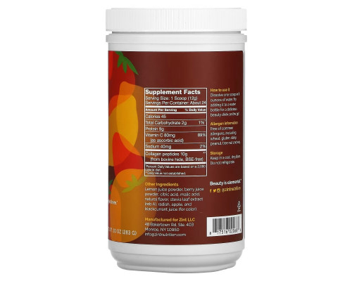 Zint, Sweet Collagen, Beauty Drink Mix, Strawberry Lemonade, 10 oz (283 g) Zint, Sweet Collagen, Beauty Drink Mix, Strawberry Lemonade, 10 oz (283 g)