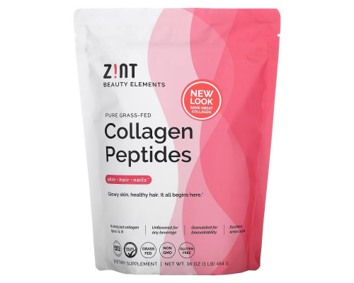 Z!NT, Collagen Hydrolysate, Чистый Протеин, 16 унций (454г) Z!NT, Collagen Hydrolysate, Чистый Протеин, 16 унций (454г)
