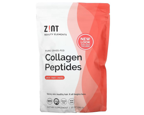 Z!NT, Collagen Hydrolysate, Чистый Протеин, 10 унций (283г) Z!NT, Collagen Hydrolysate, Чистый Протеин, 10 унций (283г)