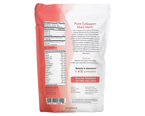 Z!NT, Collagen Hydrosate, Pure Protein, 32 oz (907 g) Z!NT, Collagen Hydrosate, Pure Protein, 32 oz (907 g)