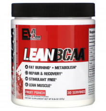 EVLution Nutrition, LEANBCAA, Fruit Punch, 8.36 oz (237 g) (Discontinued Item)