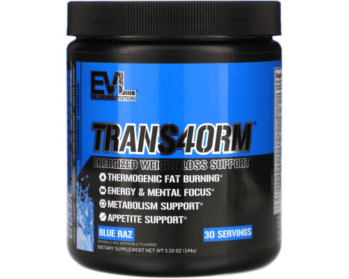 EVLution Nutrition, Trans4orm, "Синяя Кутерьма", 5,2 унции (147 г) EVLution Nutrition, Trans4orm, "Синяя Кутерьма", 5,2 унции (147 г)