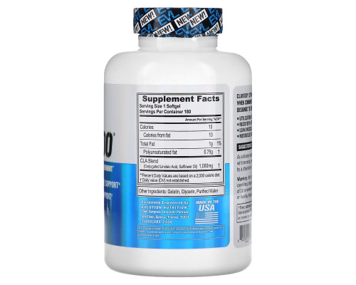 EVLution Nutrition, CLA 1000, Stimulant Free Weight Management, 180 Softgels EVLution Nutrition, CLA 1000, Stimulant Free Weight Management, 180 Softgels