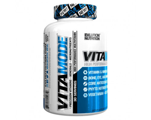Витаминно-минеральные комплексы EVLution Nutrition, VitaMode, High Performance Multi Vitamin, 60 Tablets Витаминно-минеральные комплексы EVLution Nutrition, VitaMode, High Performance Multi Vitamin, 60 Tablets