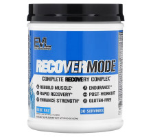 EVLution Nutrition, RECOVERMODE, Complete Recovery Complex, Blue Raz, 22.23 oz (630 g)