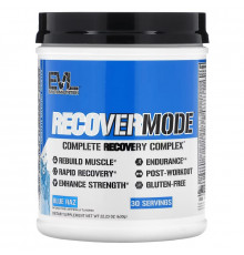 EVLution Nutrition, RECOVERMODE, Complete Recovery Complex, Blue Raz, 22.23 oz (630 g)