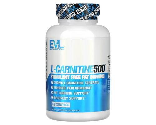 EVLution Nutrition, Карнитин 500, 120 капсул EVLution Nutrition, Карнитин 500, 120 капсул