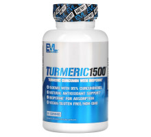 EVLution Nutrition, Куркумин из куркумы, 90 вегетарианских капсул