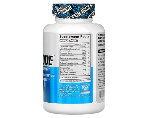 EVLution Nutrition, FlexMode, Advanced Joint Support Formula, 90 Capsules EVLution Nutrition, FlexMode, Advanced Joint Support Formula, 90 Capsules
